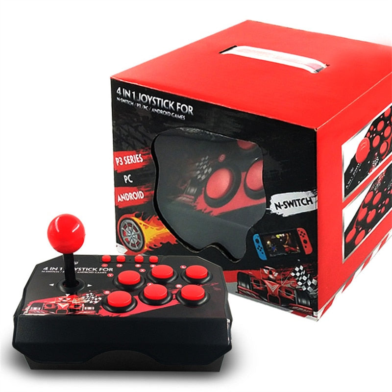 GAMINJA JOYSTICK 4 EM 1 PS3, NINTENDO SWITCH, PC E ANDROID TV